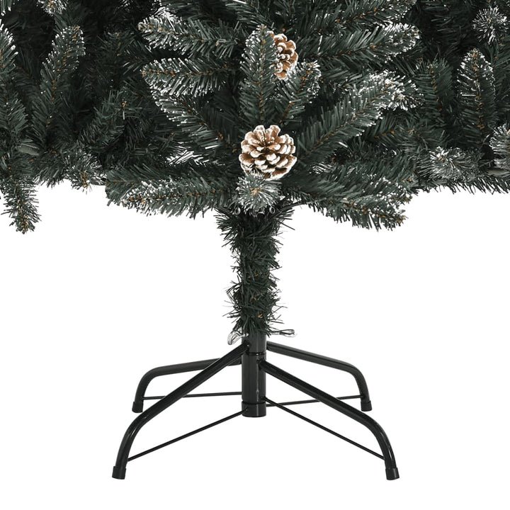 kunstigt juletræ med juletræsfod 240 cm PVC grøn
