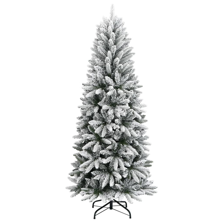 kunstigt juletræ med sne 240 cm PVC og PE