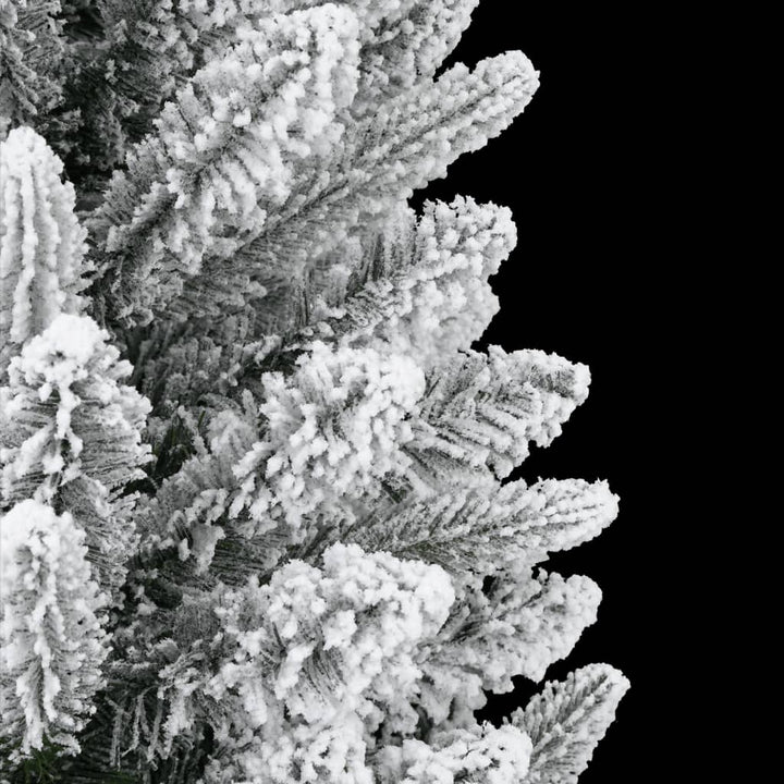 kunstigt juletræ med sne 240 cm PVC og PE