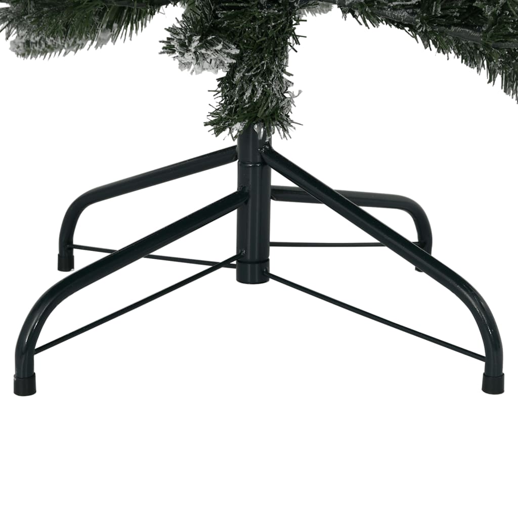 kunstigt juletræ med sne 240 cm PVC og PE