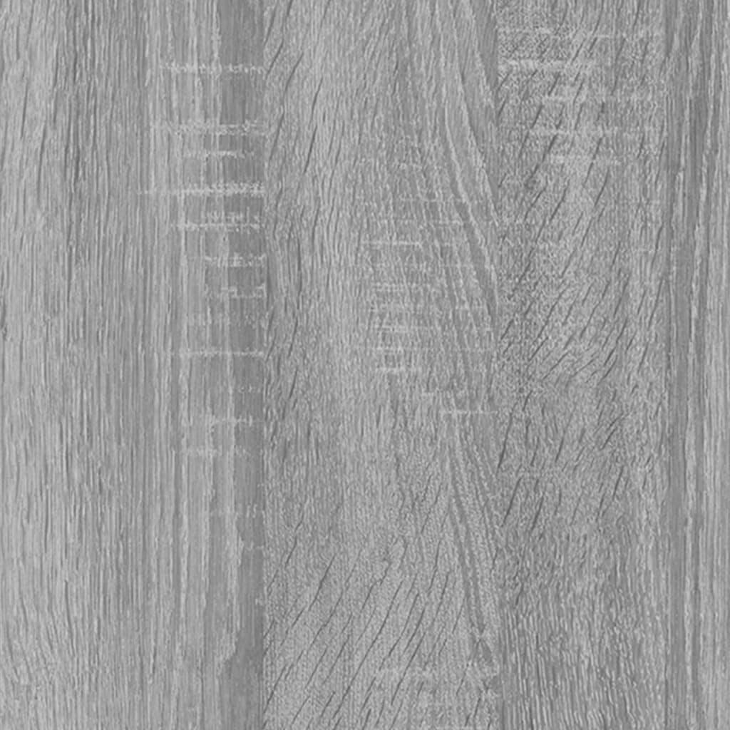 vægskabe 2 stk. 100x36,5x35 cm konstrueret træ grå sonoma-eg