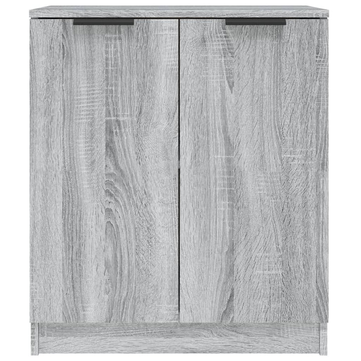 skænke 2 stk. 60x30x70 cm konstrueret træ grå sonoma-eg