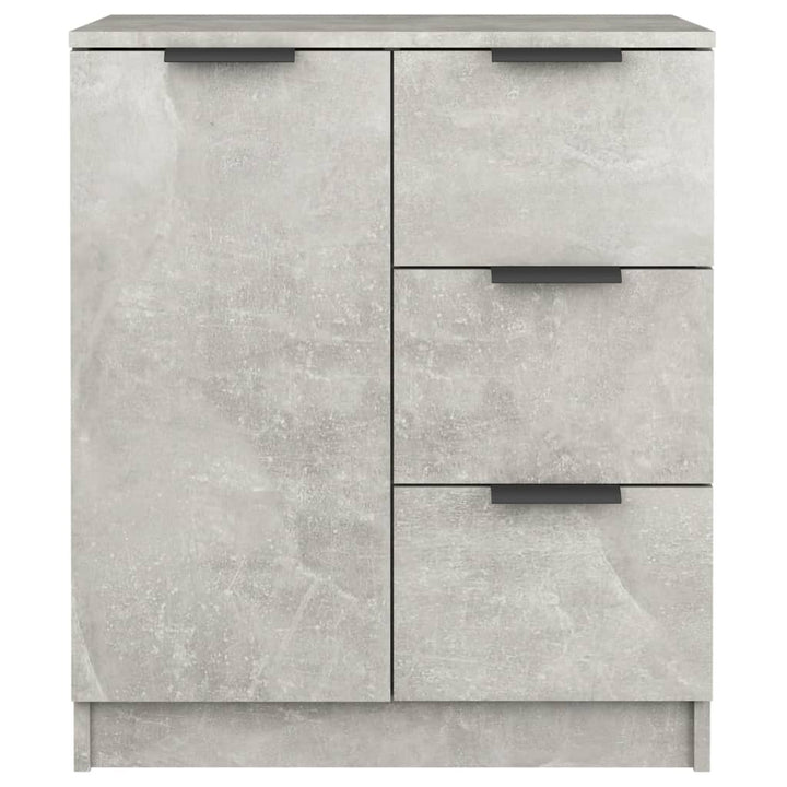 skænke 2 stk. 60x30x70 cm konstrueret træ betongrå