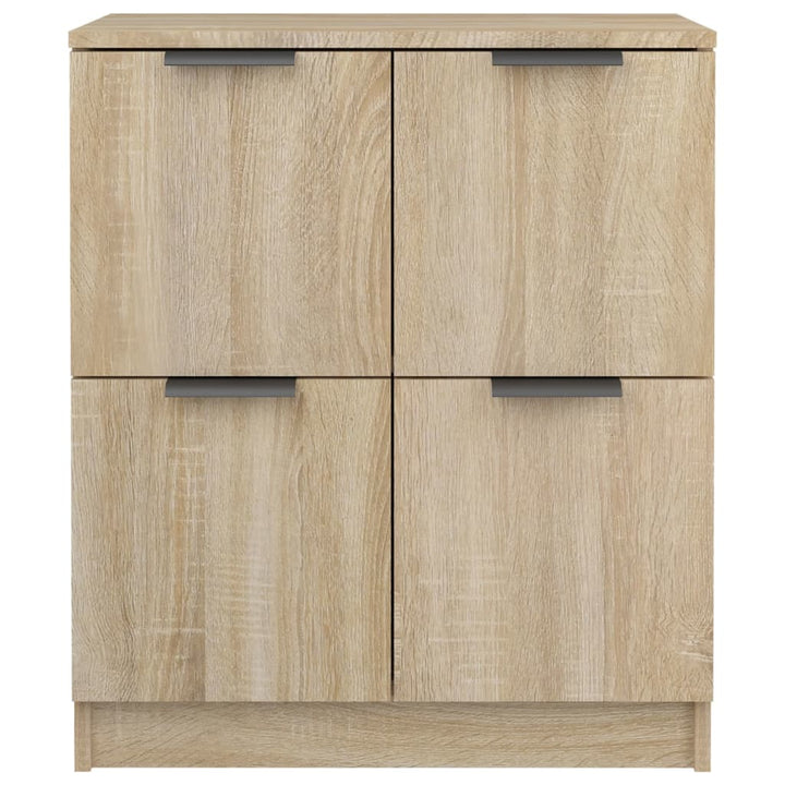 skænke 2 stk. 60x30x70 cm konstrueret træ sonoma-eg