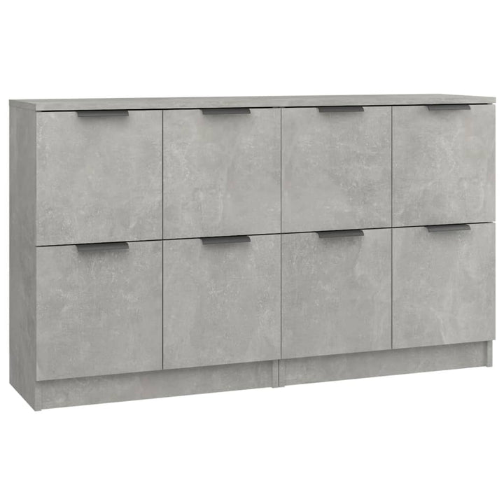 skænke 2 stk. 60x30x70 cm konstrueret træ betongrå