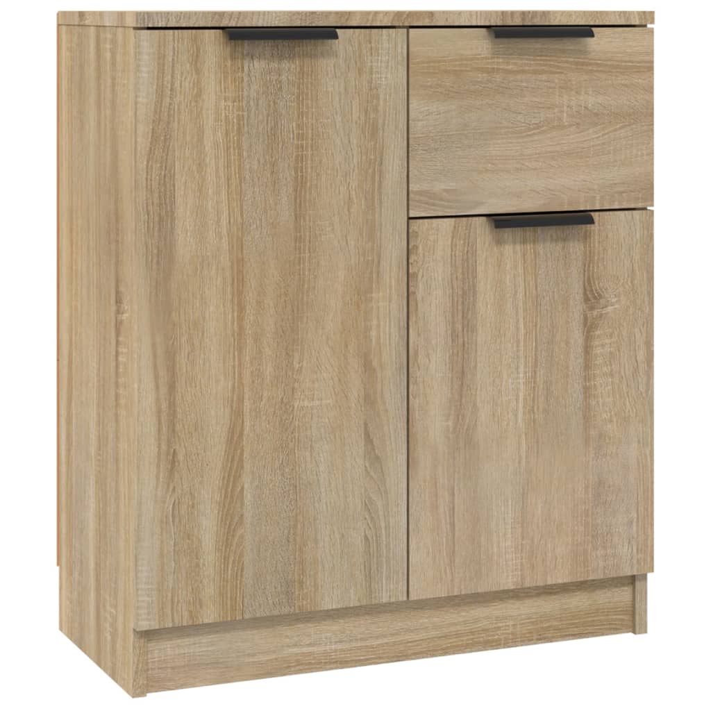 skænke 2 stk. 60x30x70 cm konstrueret træ sonoma-eg