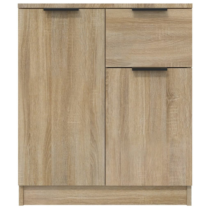 skænke 2 stk. 60x30x70 cm konstrueret træ sonoma-eg