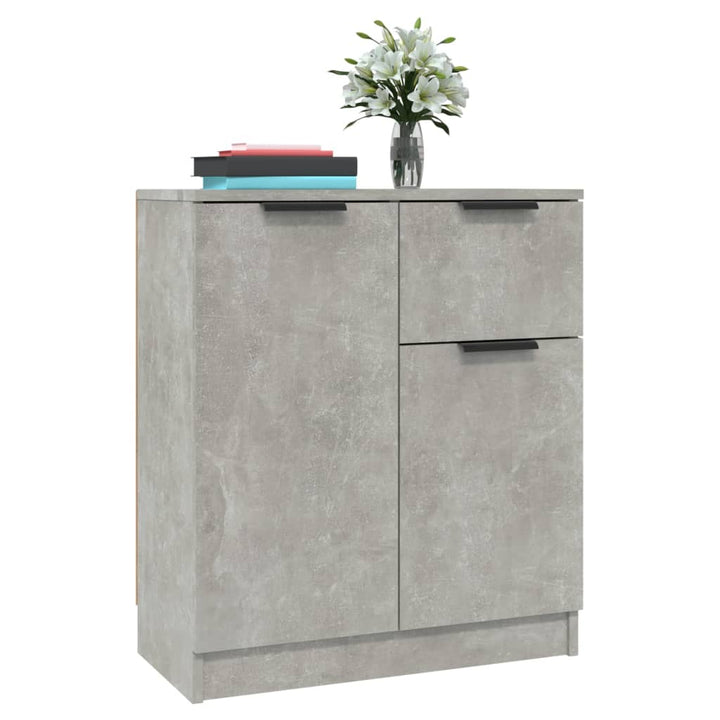 skænke 2 stk. 60x30x70 cm konstrueret træ betongrå