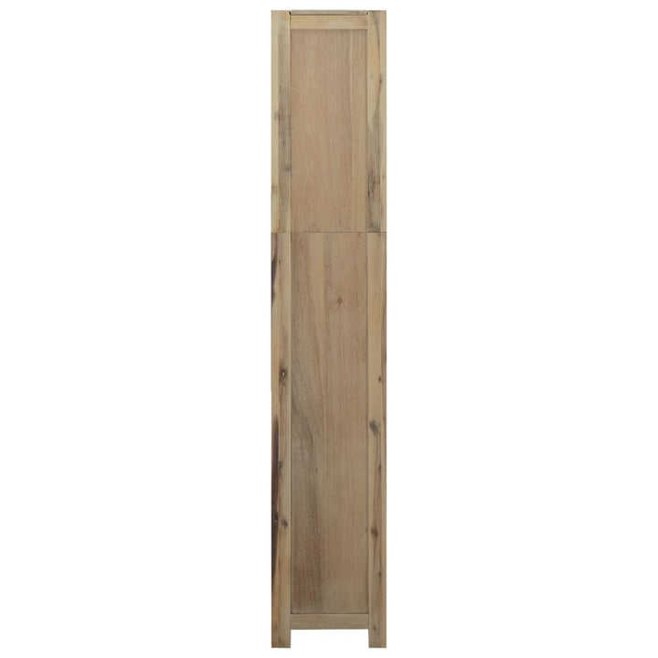 bogreol med 6 hylder 80x30x170 cm massivt akacietræ