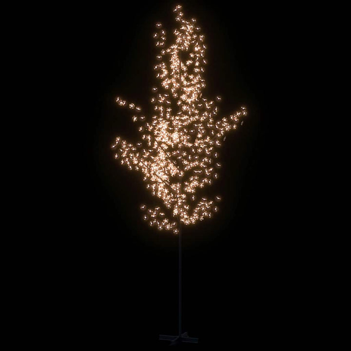 kirsebærtræ med LED-lys 400 cm 672 LED'er varmt hvidt lys