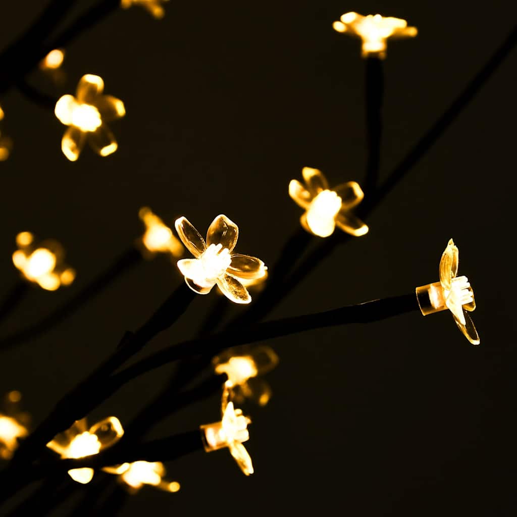 kirsebærtræ med LED-lys 400 cm 672 LED'er varmt hvidt lys