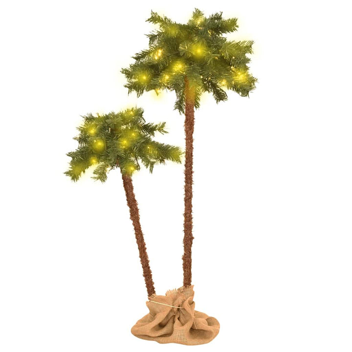 juletræ med LED-lys 125 cm og 210 cm