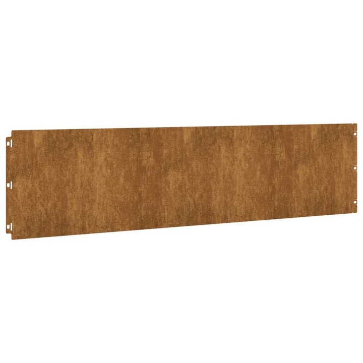 plænekanter 10 stk. 25x103 cm fleksibel cortenstål