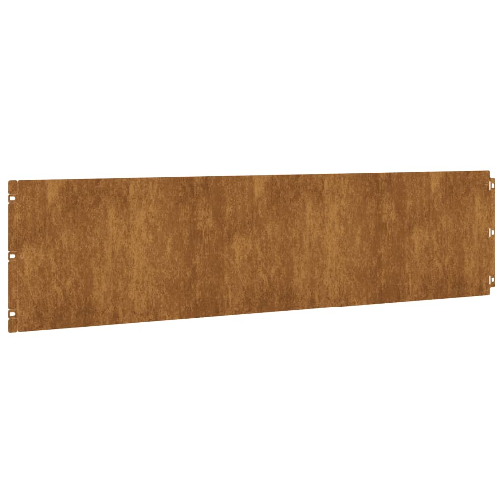 plænekanter 10 stk. 25x103 cm fleksibel cortenstål