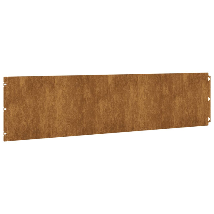 plænekanter 10 stk. 25x103 cm fleksibel cortenstål