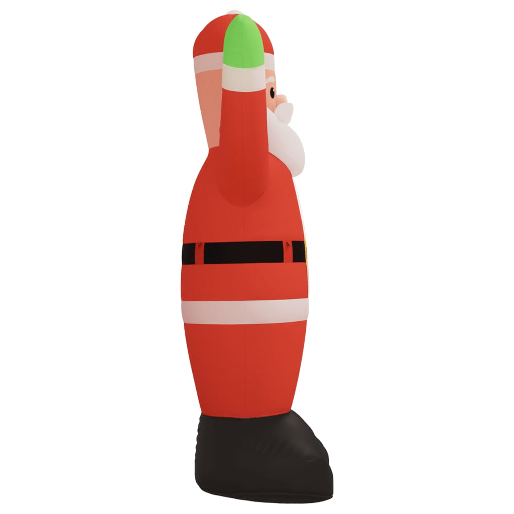 oppustelig julemand med LED-lys 370 cm