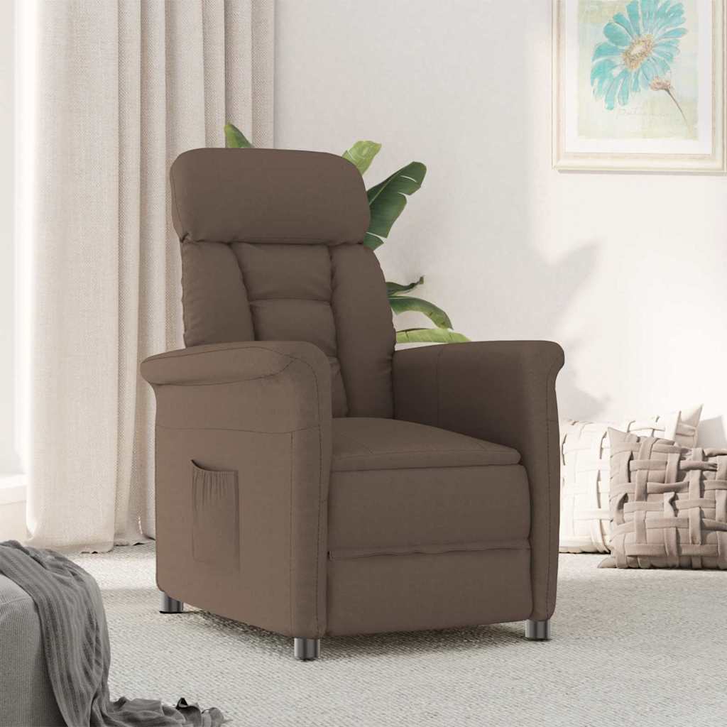 Recliner Stol Brun Mørkebrun 70.5 x 96.5 x 95 cm Stof