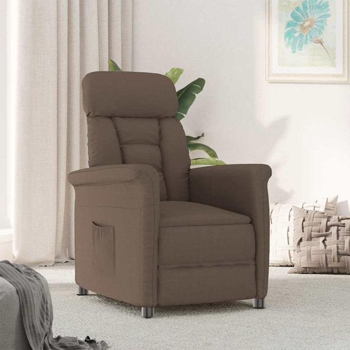 Recliner Stol Brun Mørkebrun 70.5 x 96.5 x 95 cm Stof