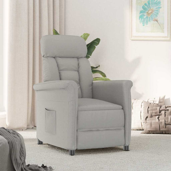 Recliner Stol Lys Grå Lysegrå 70.5 x 96.5 x 95 cm Stof