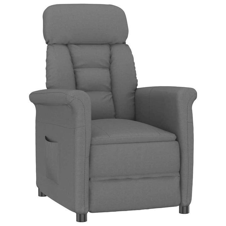 Recliner Stol Mørkegrå Mørkegrå 70.5 x 96.5 x 95 cm Stof
