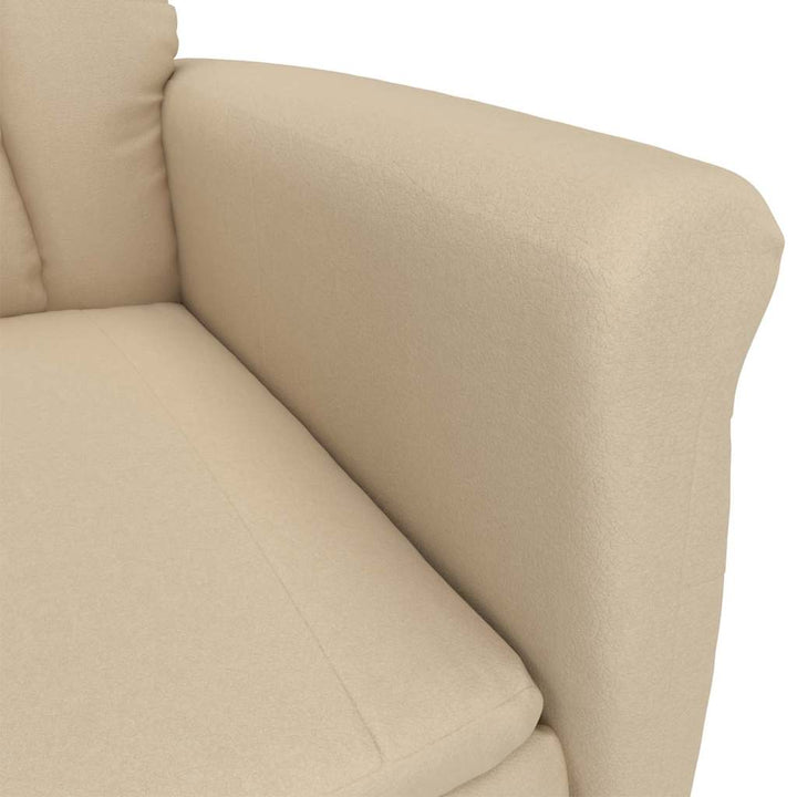 Lænestol Creme Creme 70.5 x 96.5 x 95 cm Stof og metal