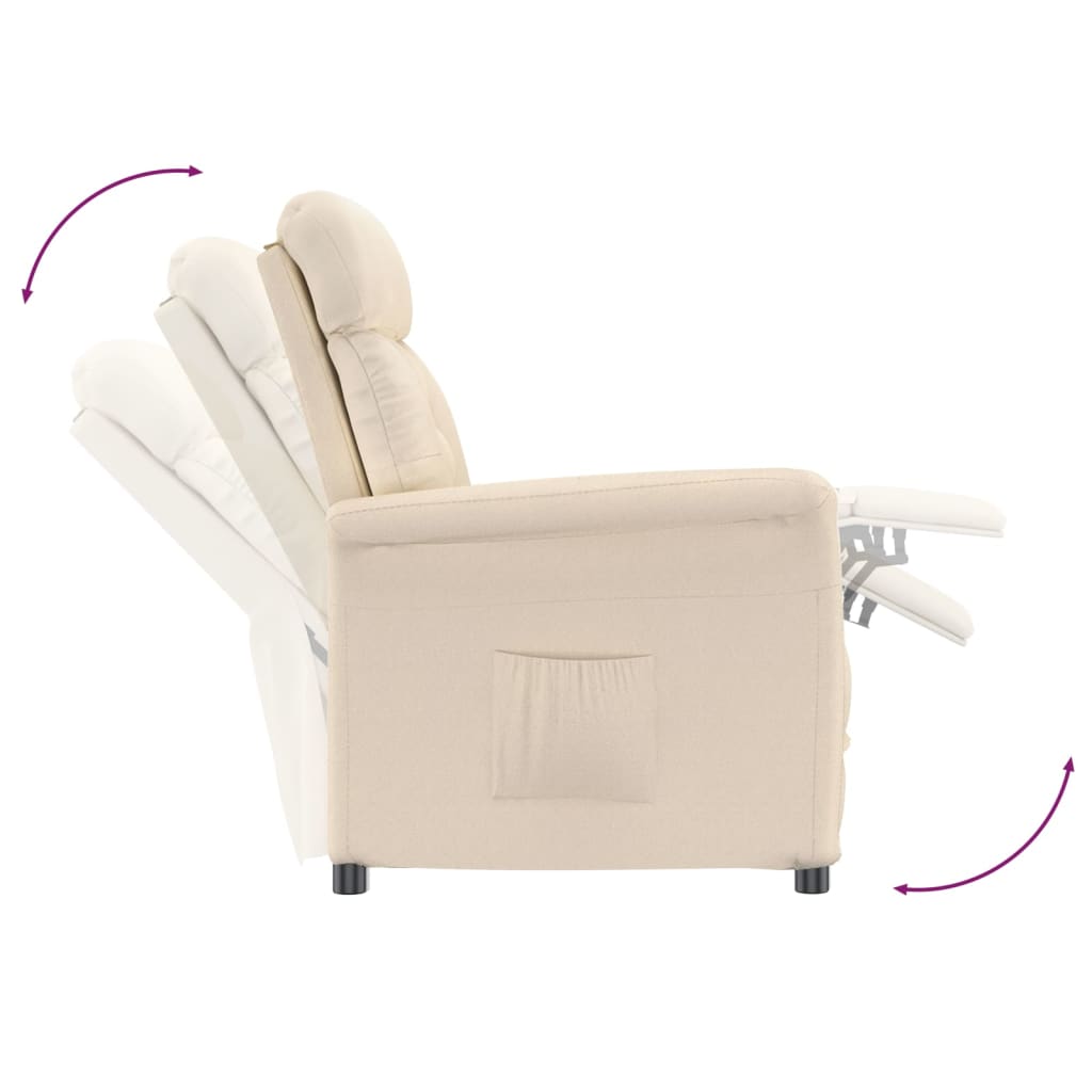 lænestol mikrofiberstof beige