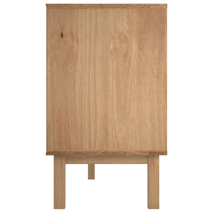 skænk OTTA 113,5x43x73 cm massivt fyrretræ brun og grå