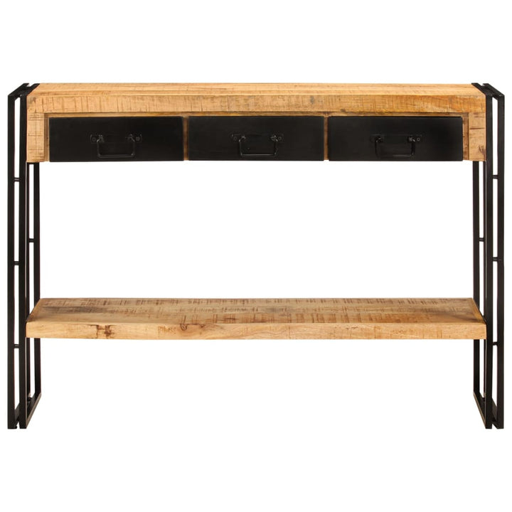 konsolbord 110x30x76 cm massivt mangotræ