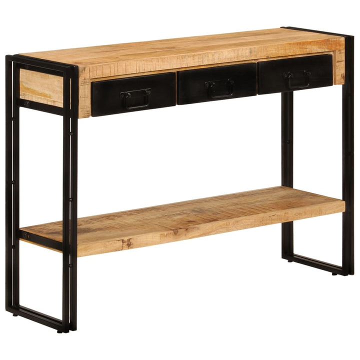 konsolbord 110x30x76 cm massivt mangotræ