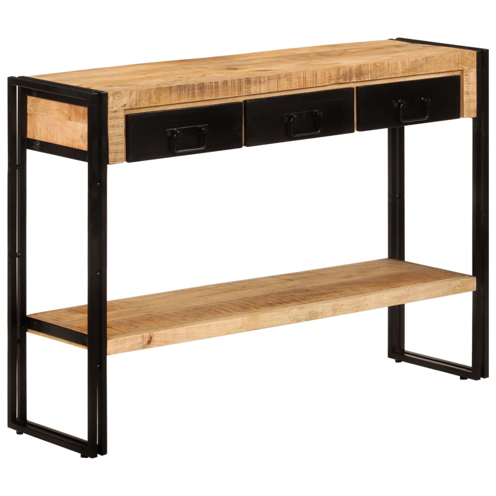 konsolbord 110x30x76 cm massivt mangotræ