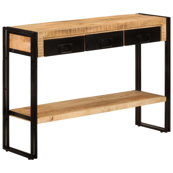 konsolbord 110x30x76 cm massivt mangotræ