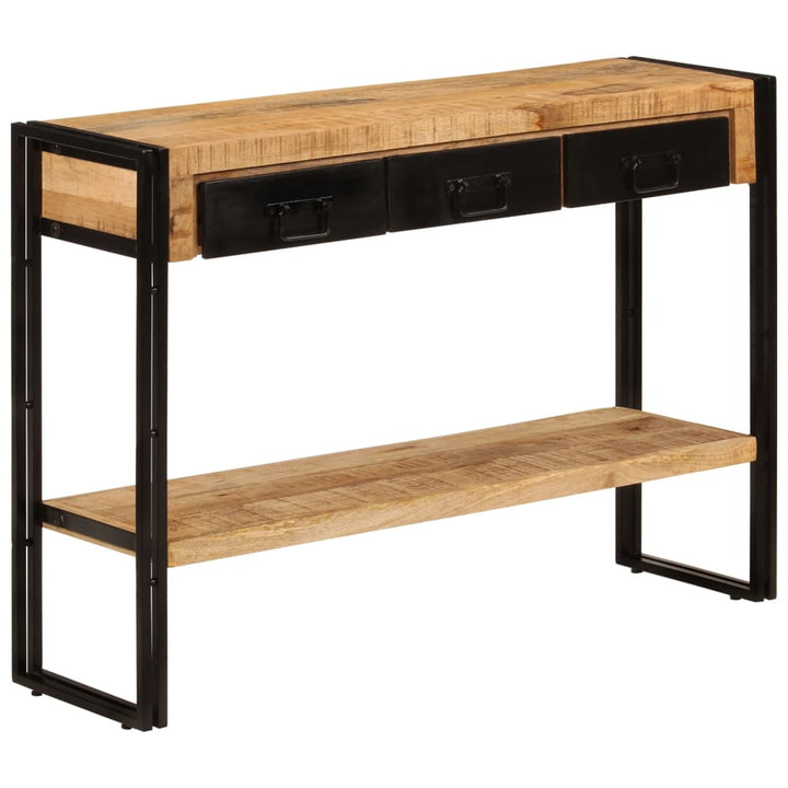 konsolbord 110x30x76 cm massivt mangotræ