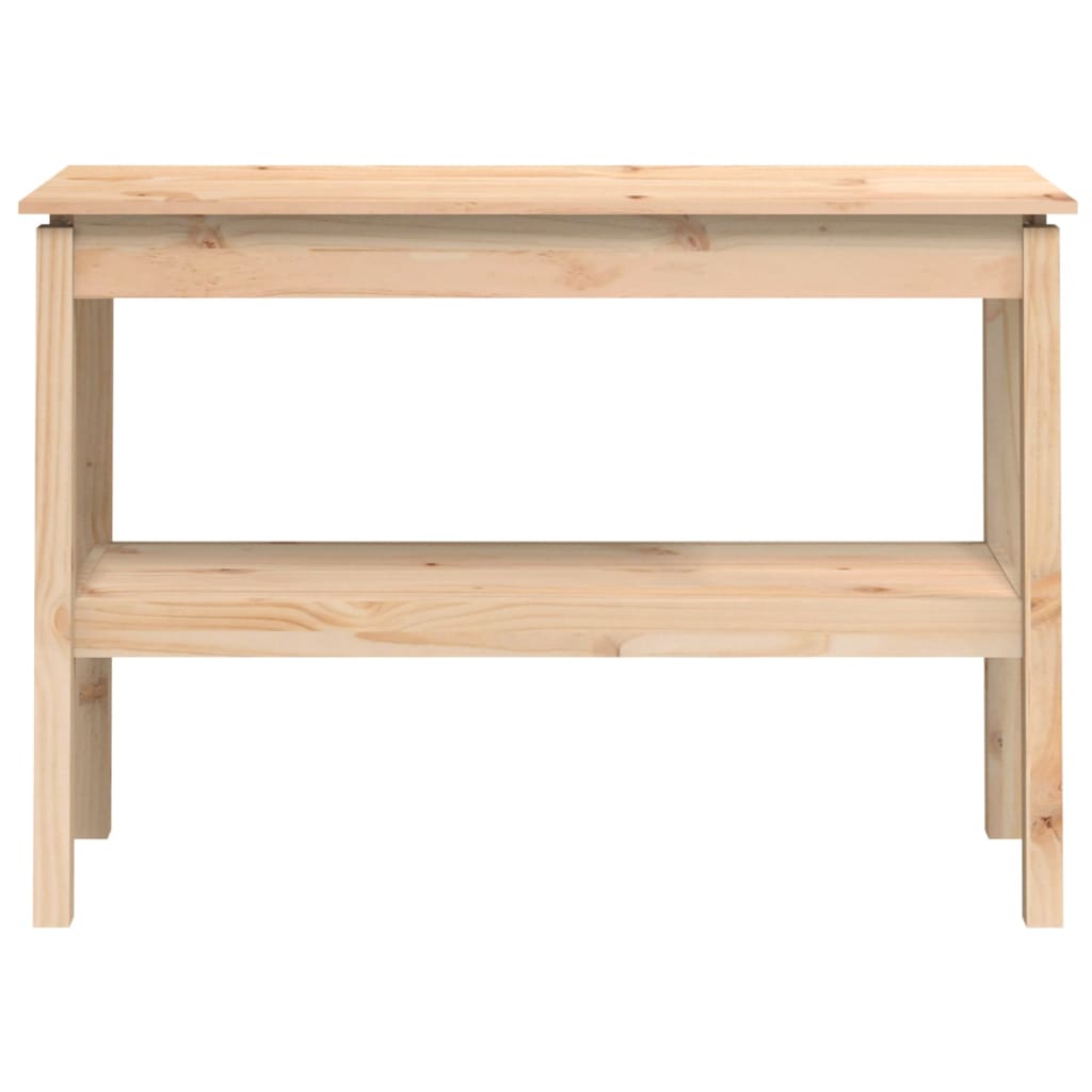 konsolbord 110x40x75 cm massivt fyrretræ