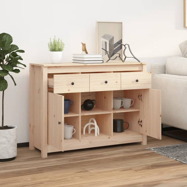 skænk 100x35x74,5 cm massivt fyrretræ