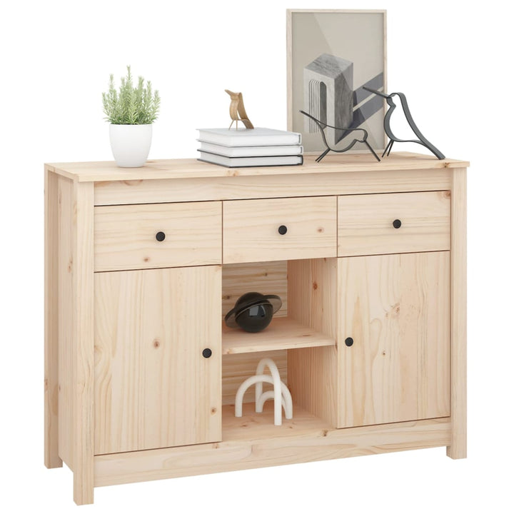 skænk 100x35x74,5 cm massivt fyrretræ
