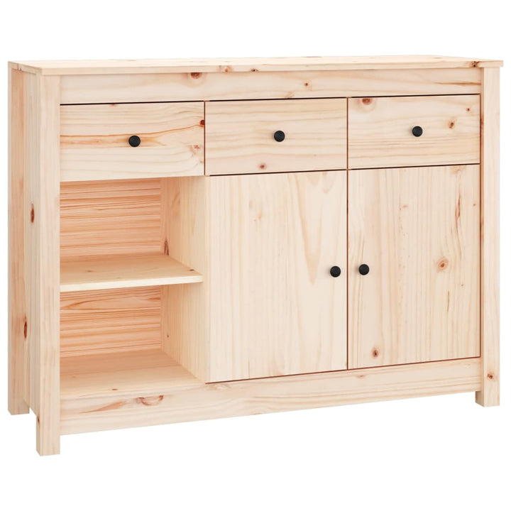 skænk 100x35x74 cm massivt fyrretræ