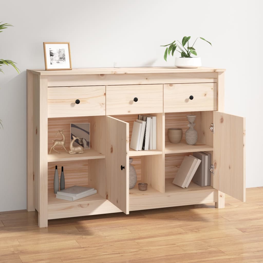 skænk 100x35x74 cm massivt fyrretræ
