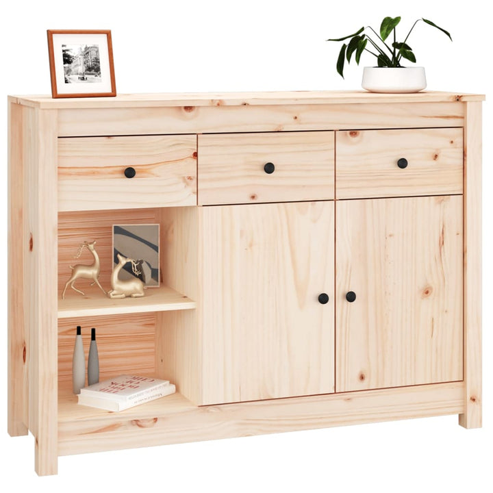skænk 100x35x74 cm massivt fyrretræ