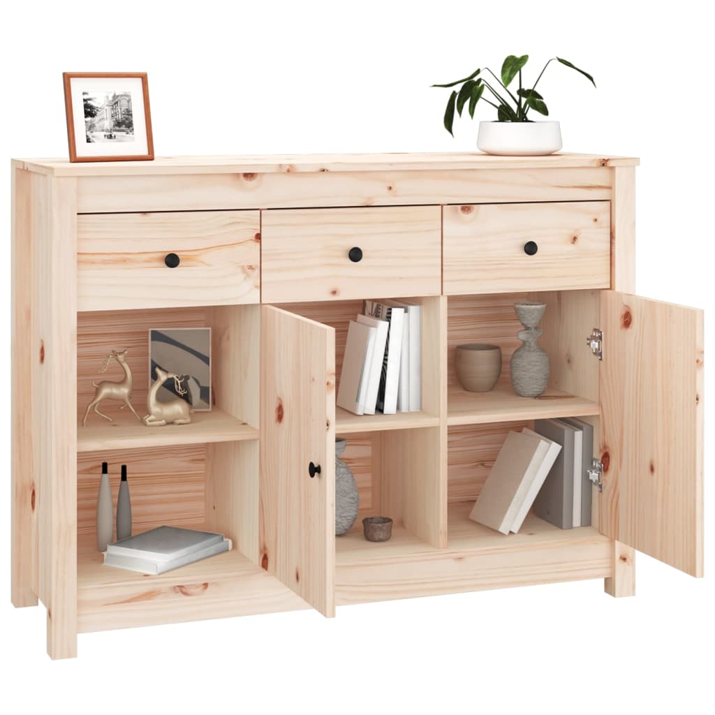 skænk 100x35x74 cm massivt fyrretræ