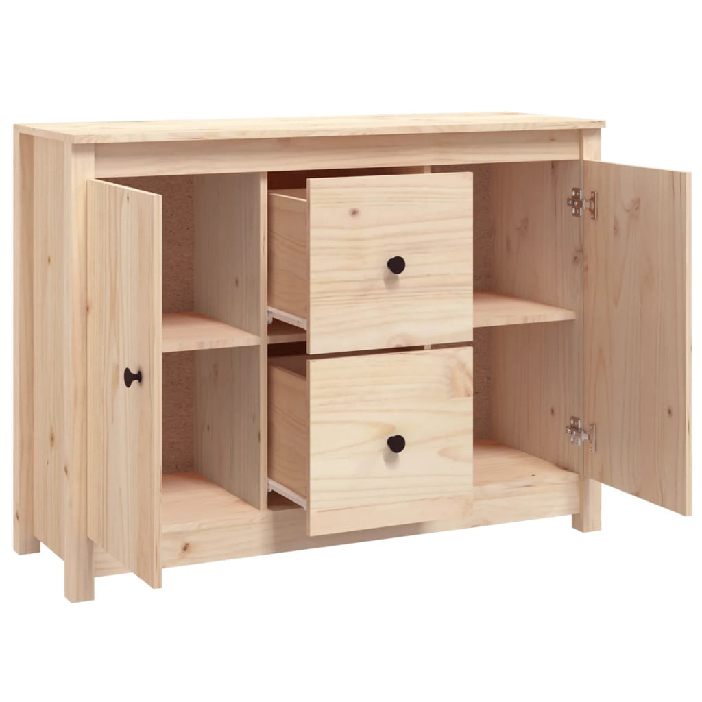 skænk 100x35x74 cm massivt fyrretræ
