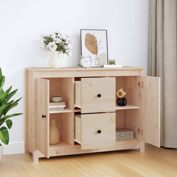 skænk 100x35x74 cm massivt fyrretræ