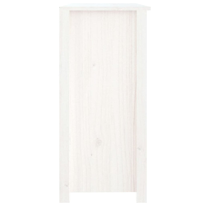 skænk 100x35x74 cm massivt fyrretræ hvid