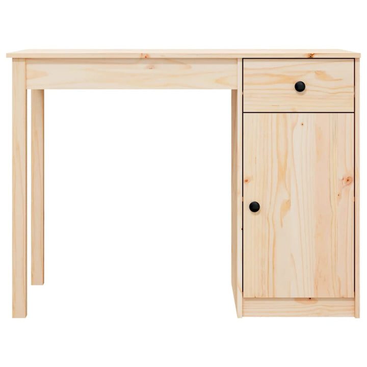 skrivebord 100x50x75 cm massivt fyrretræ