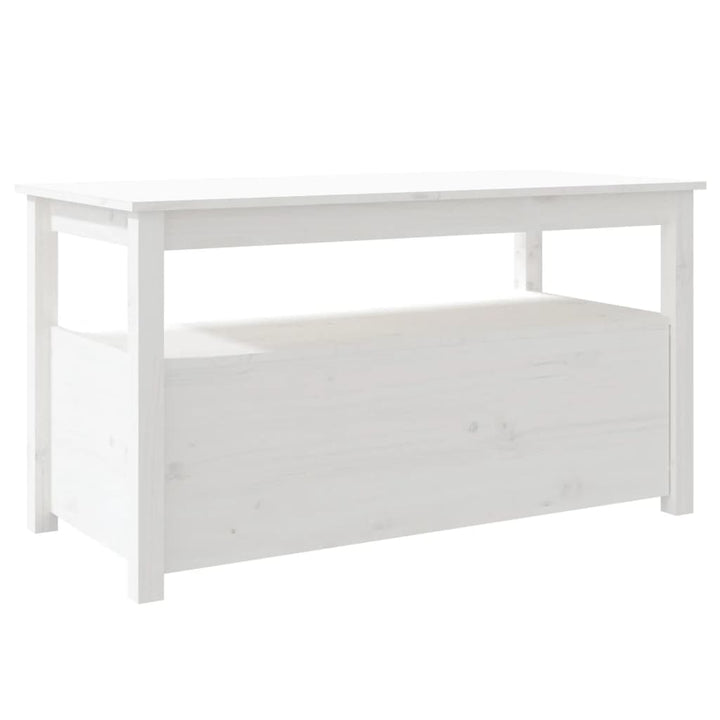 sofabord 102x49x55 cm massivt fyrretræ hvid