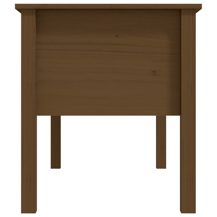 sofabord 102x49x55 cm massivt fyrretræ gyldenbrun