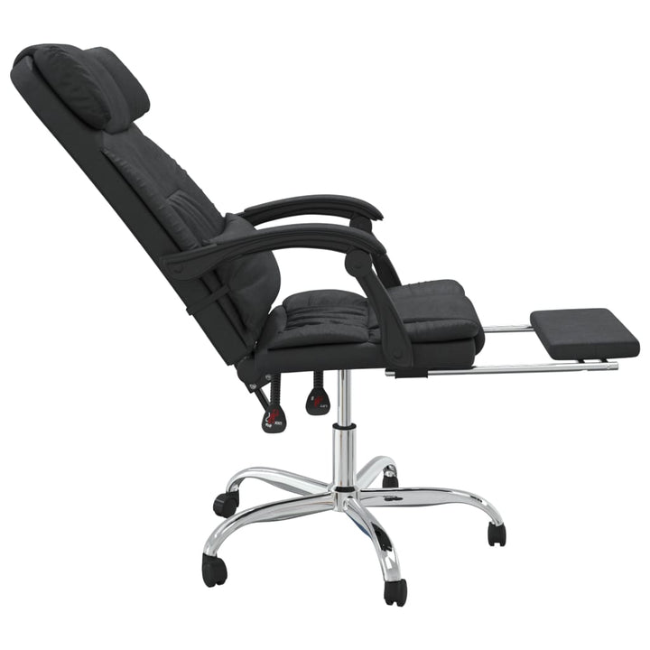 kontorstol med massagefunktion kunstlæder sort