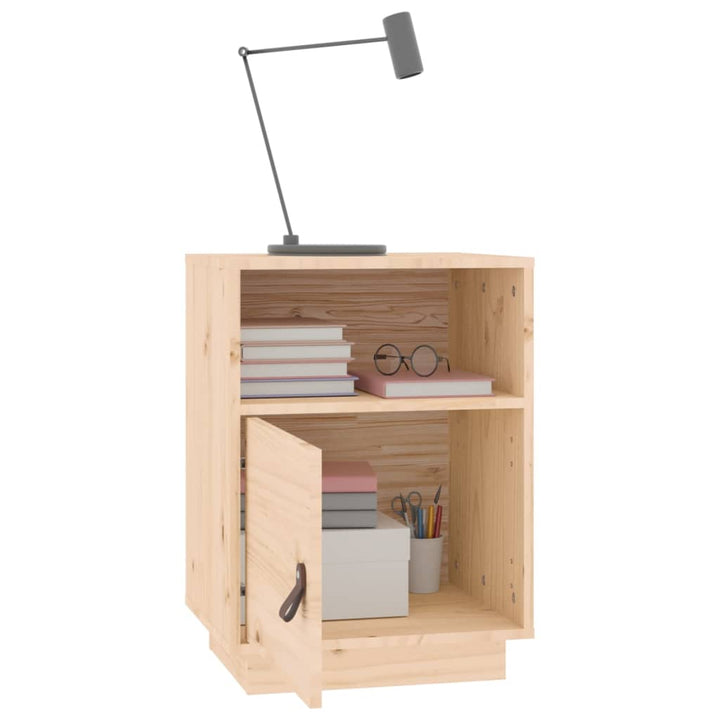 sengeborde 2 stk. 40x34x55 cm massivt fyrretræ