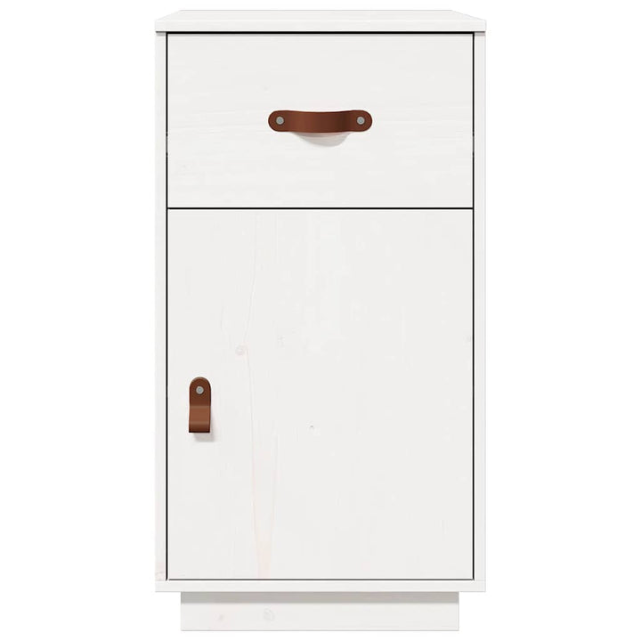 skrivebordsskab 40x50x75 cm massivt fyrretræ hvid