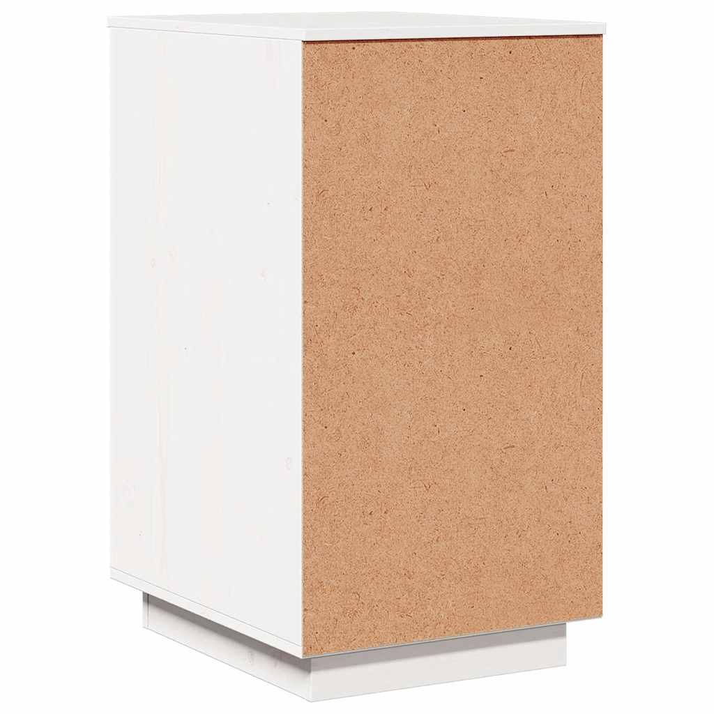 skrivebordsskab 40x50x75 cm massivt fyrretræ hvid