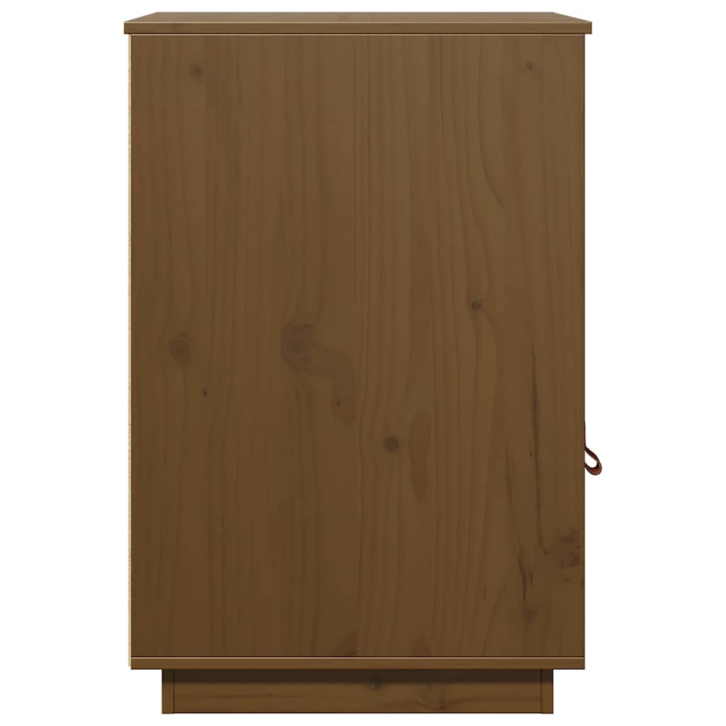 skrivebordsskab 40x50x75 cm massivt fyrretræ gyldenbrun